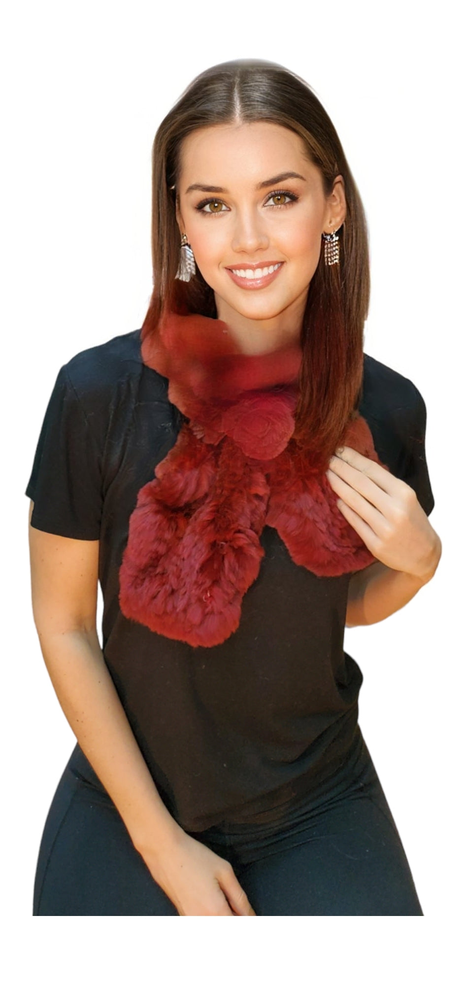 Scarf Style 002R Wine