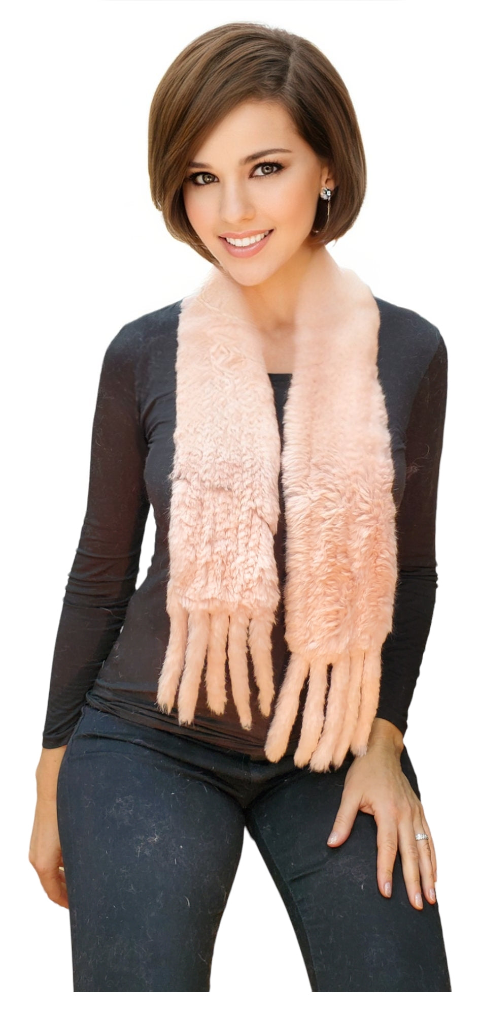 Scarf Style 004R Baby Pink