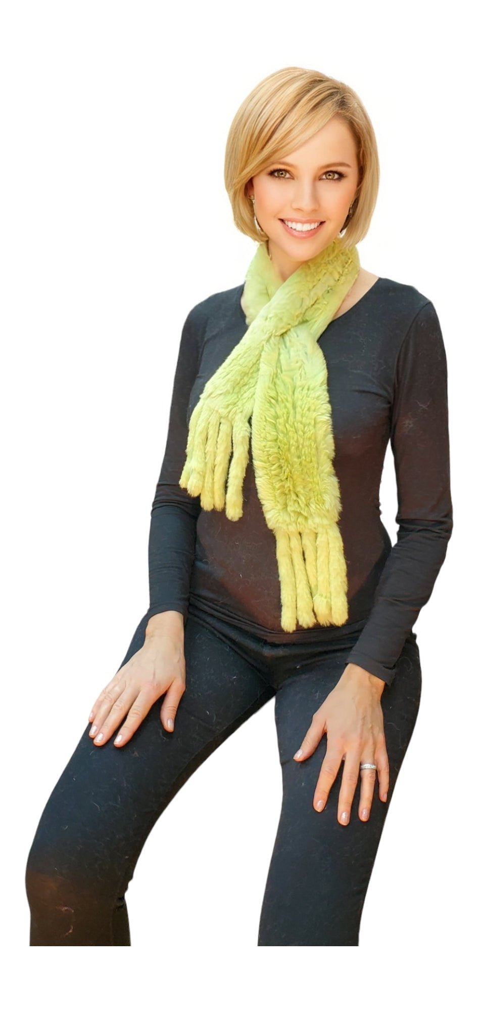 Scarf Style 004R Lime Green