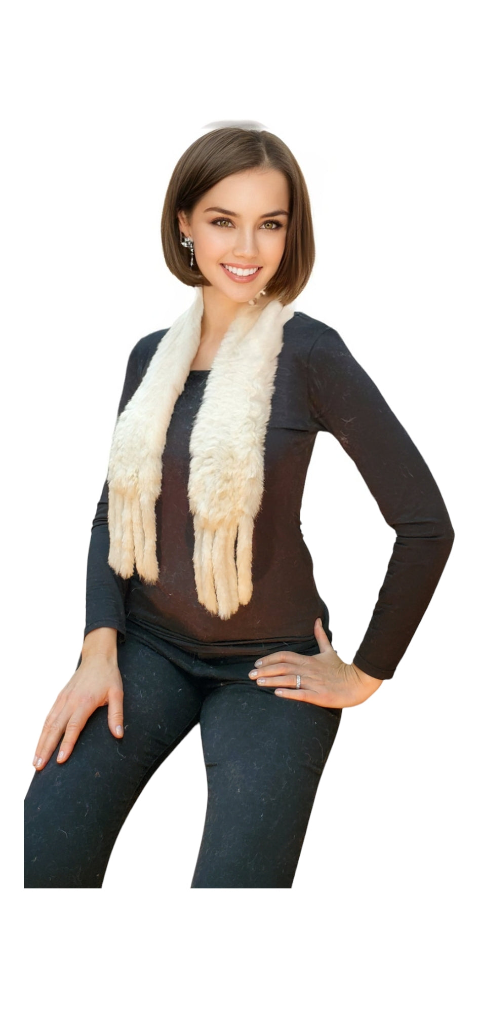 Scarf Style 004R White