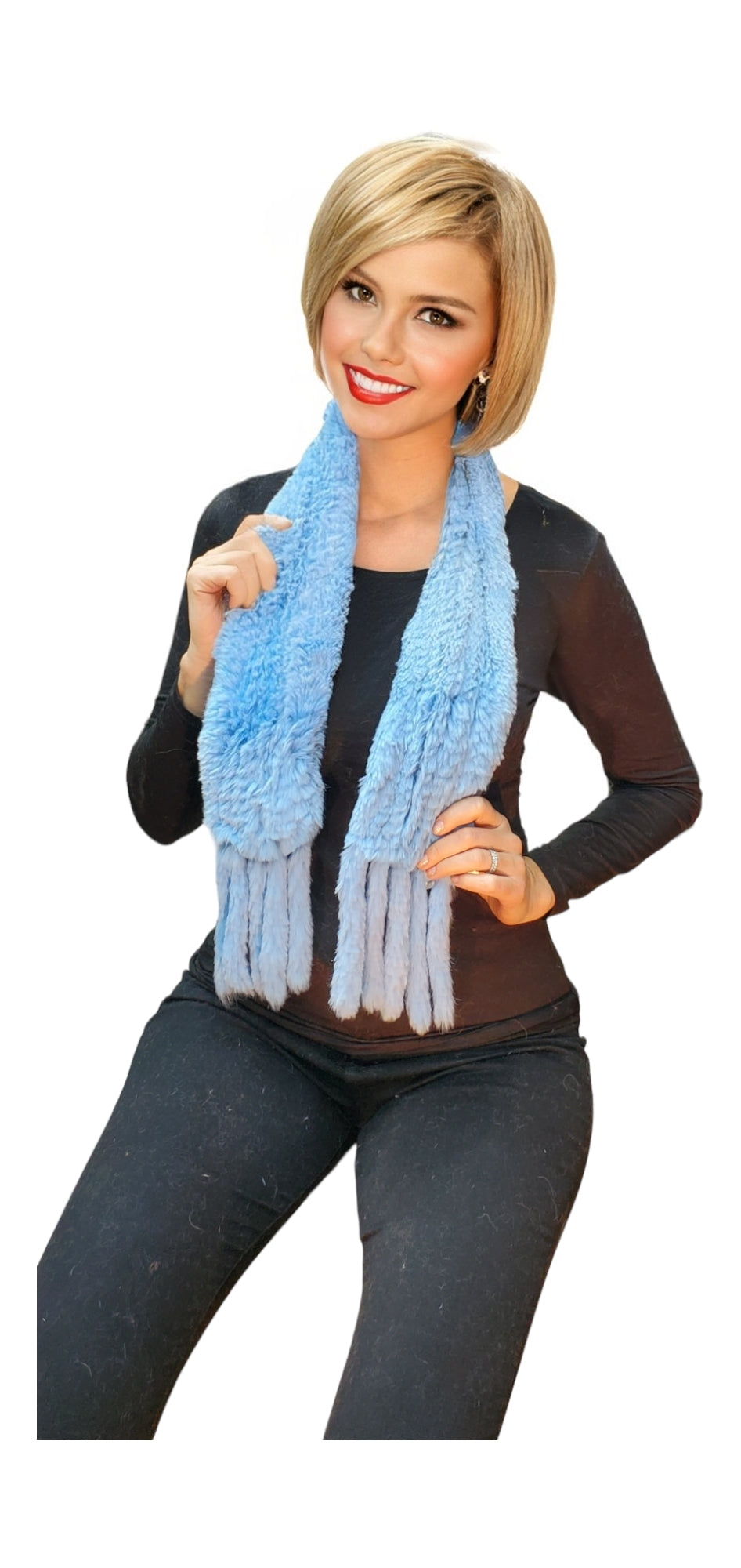 Scarf Style 004R Baby Blue
