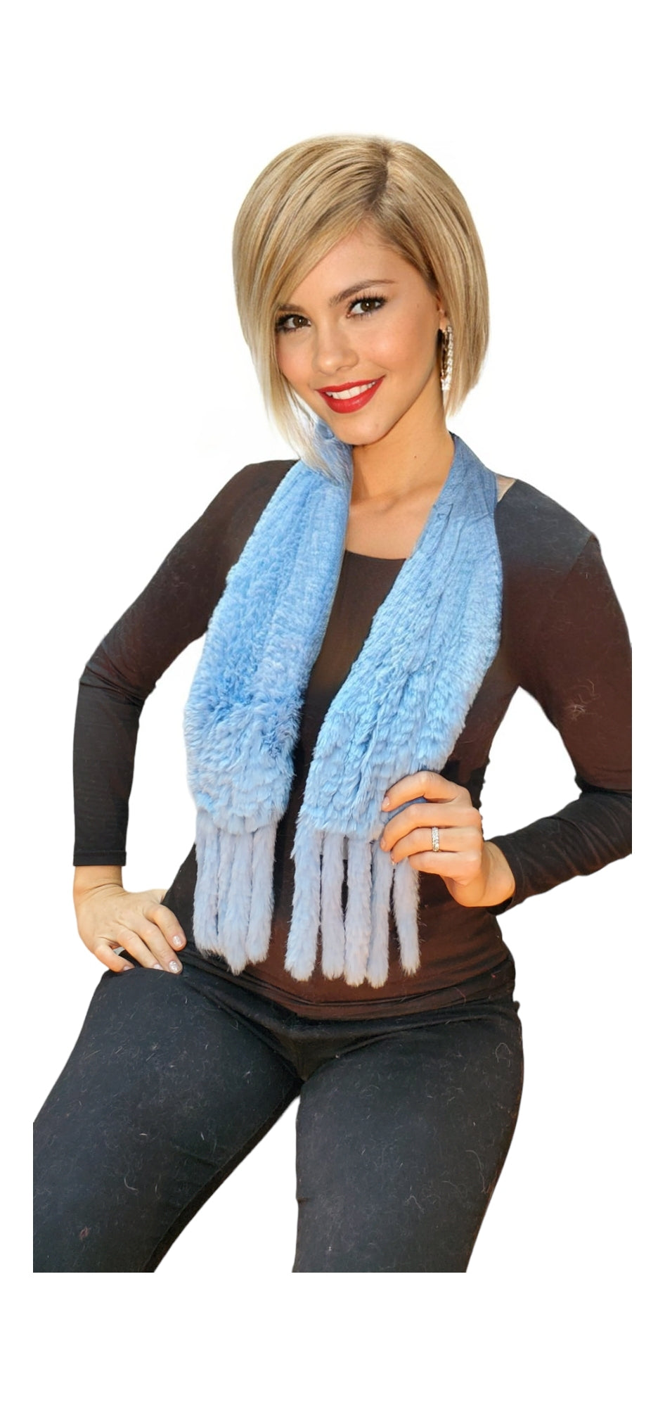 Scarf Style 004R Baby Blue