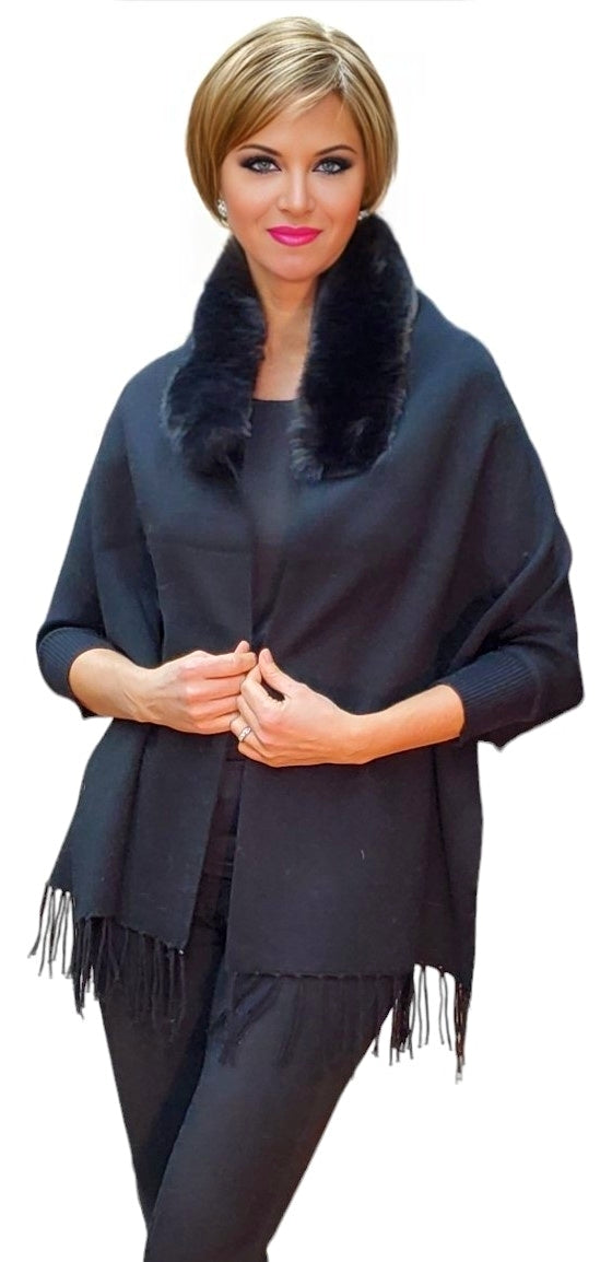 Shawl Style 11-CF Black