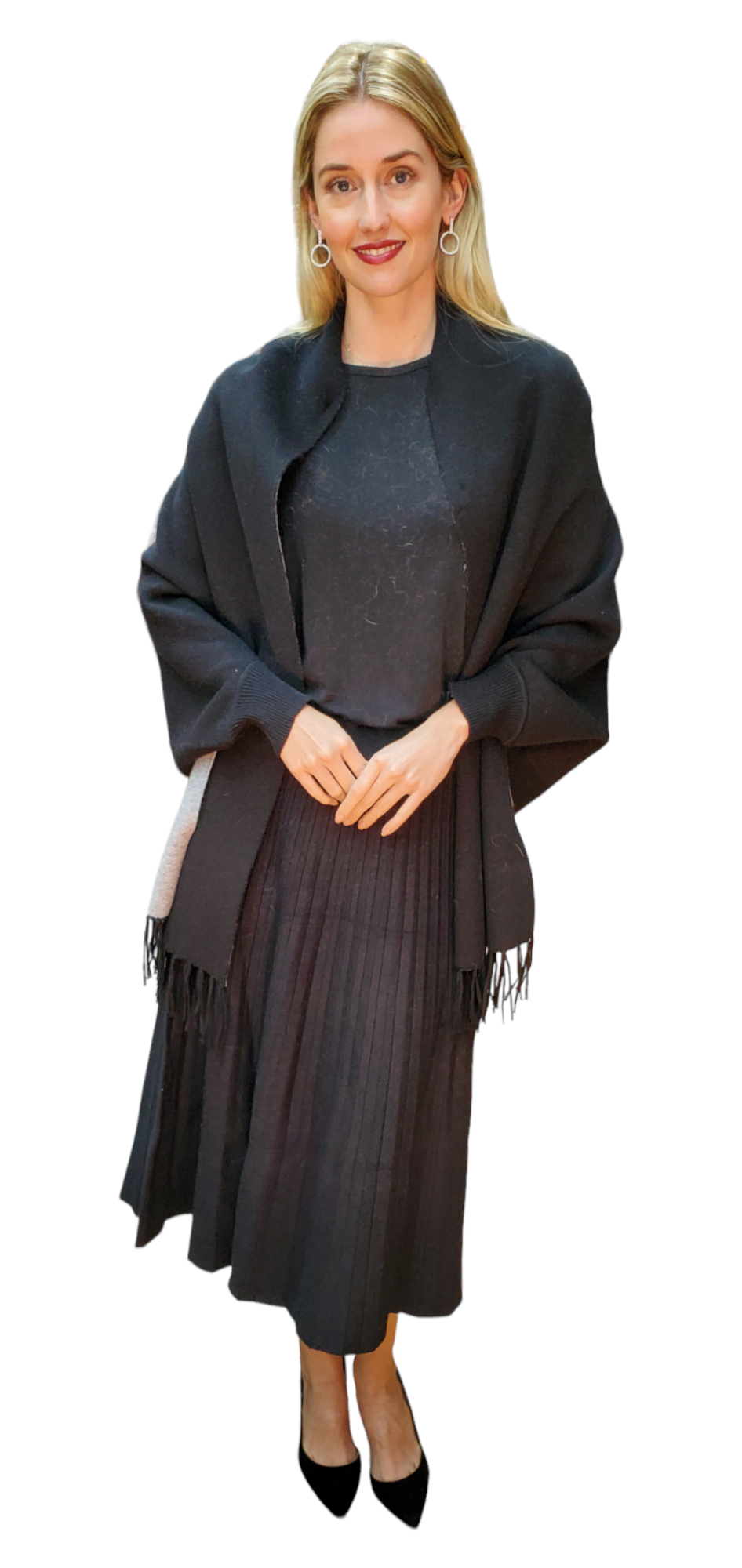 Shawl Style 11 Black Gray