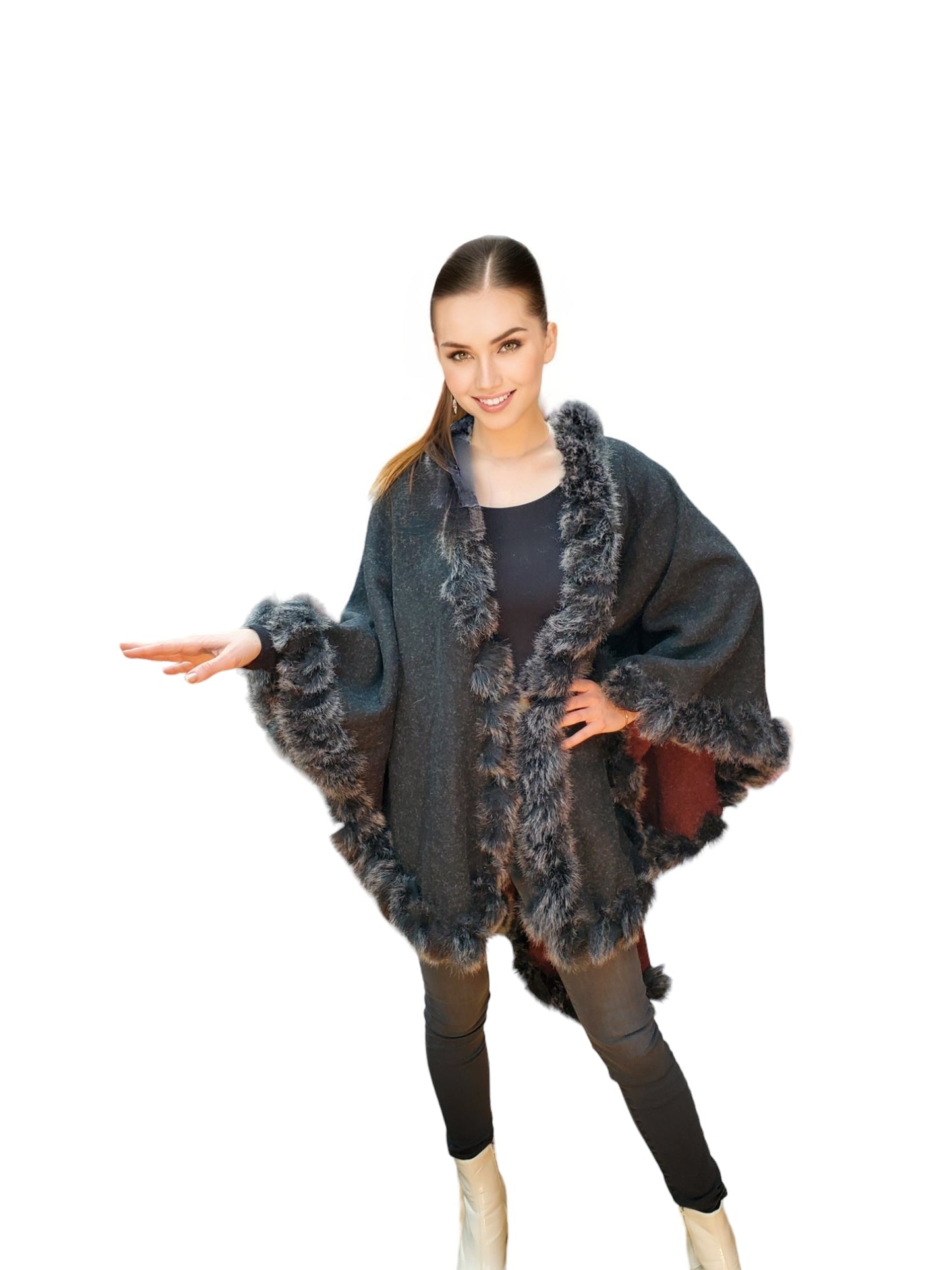 Cape Style 1340 Black Chinchilla