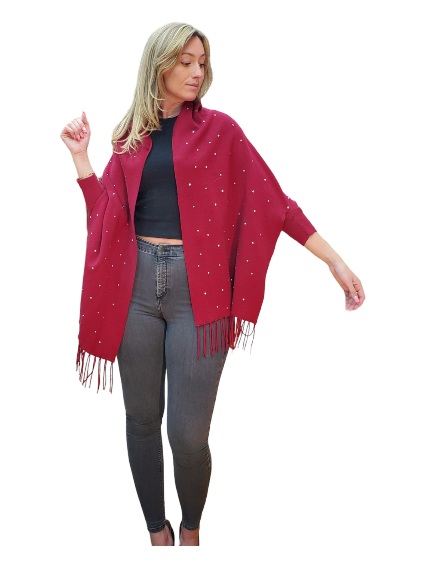 Shawl Style 16840 Wine