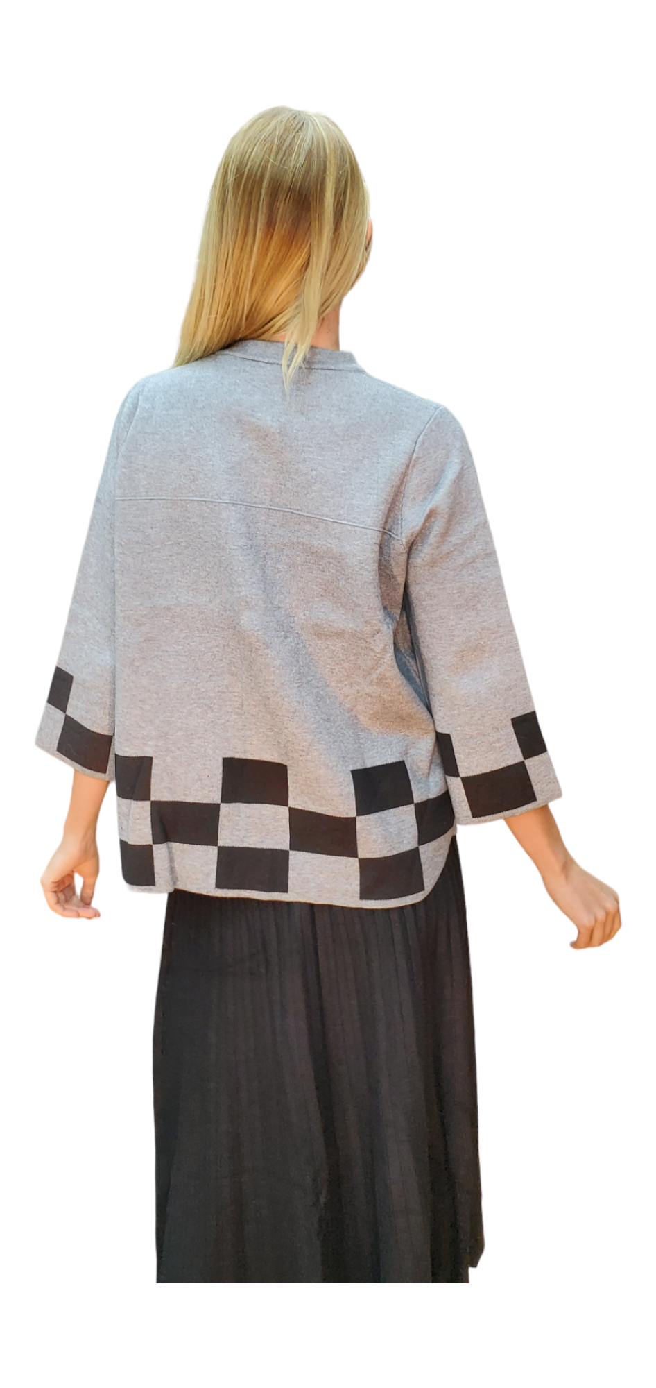Sweater Style 1915R Gray Black