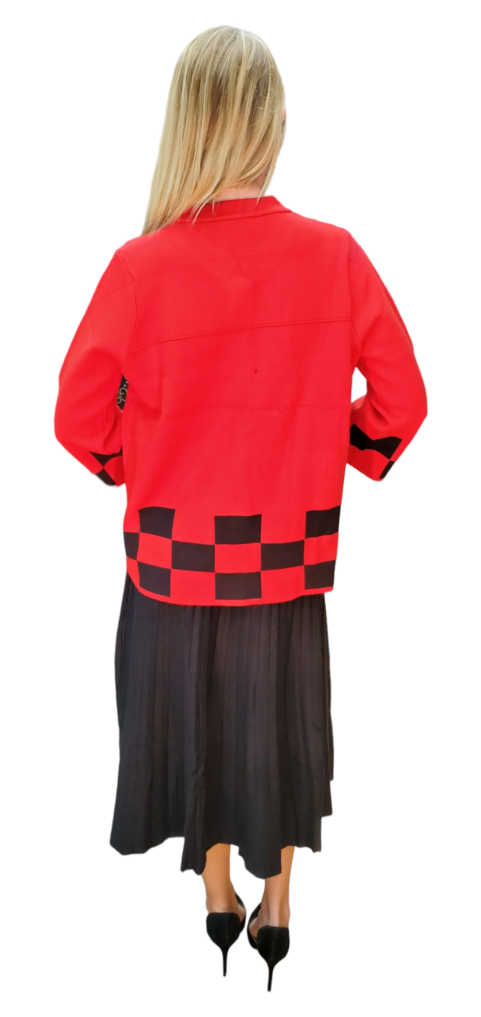 Sweater Style 1915R Red Black