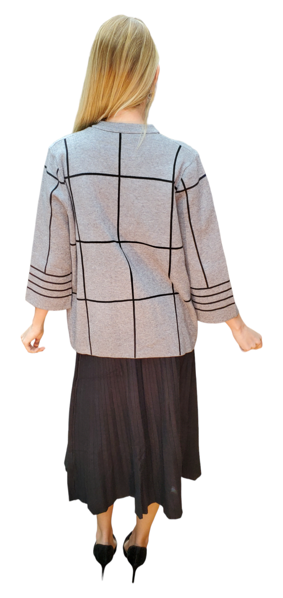 Sweater Style 1917R Gray Black