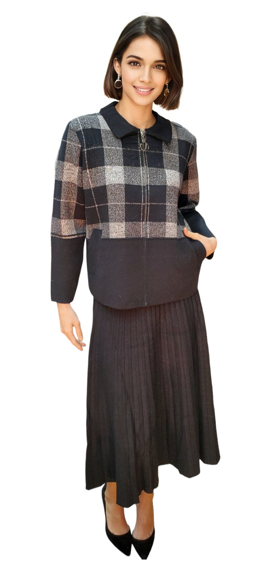 Sweater Style 2101 Black Gray