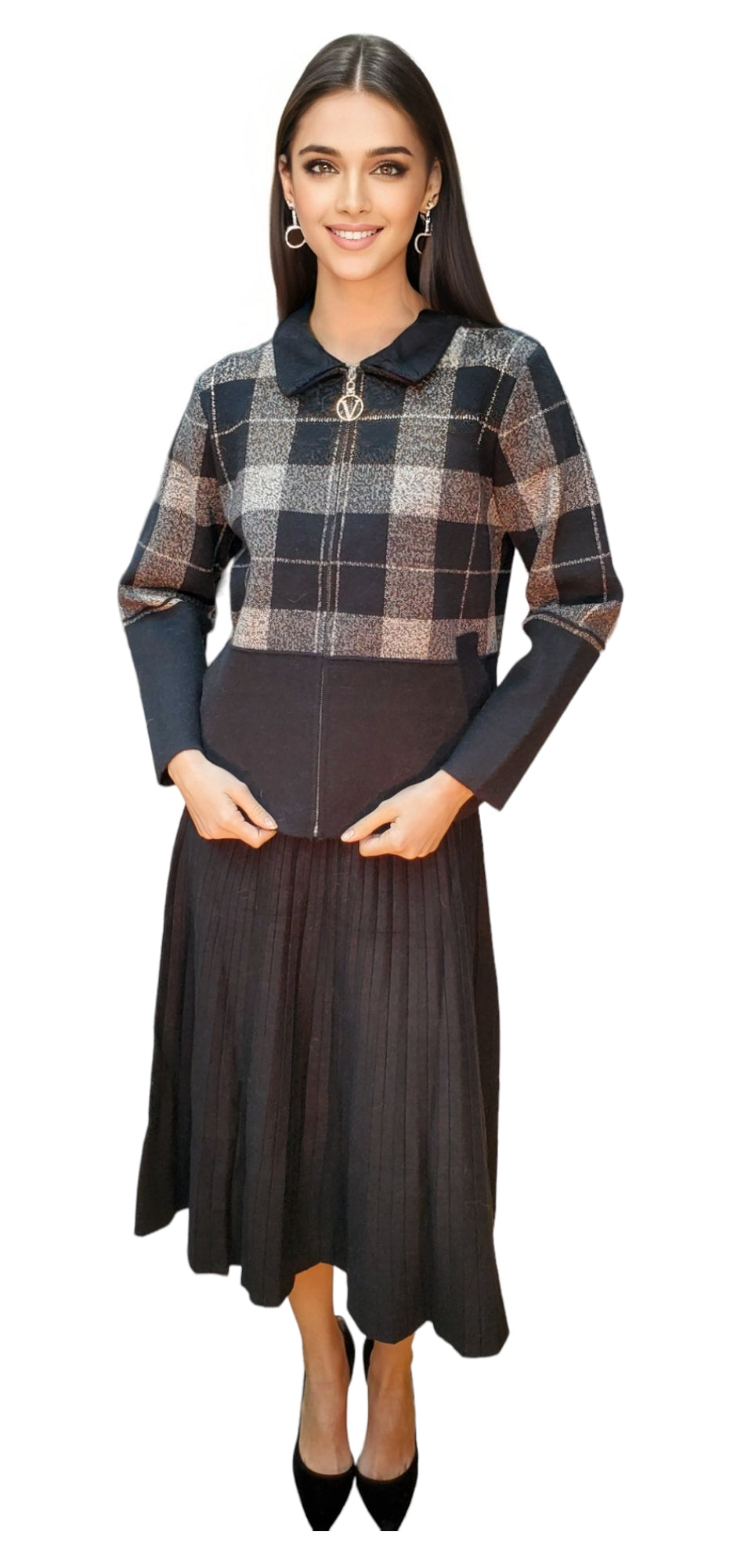 Sweater Style 2101 Black Gray