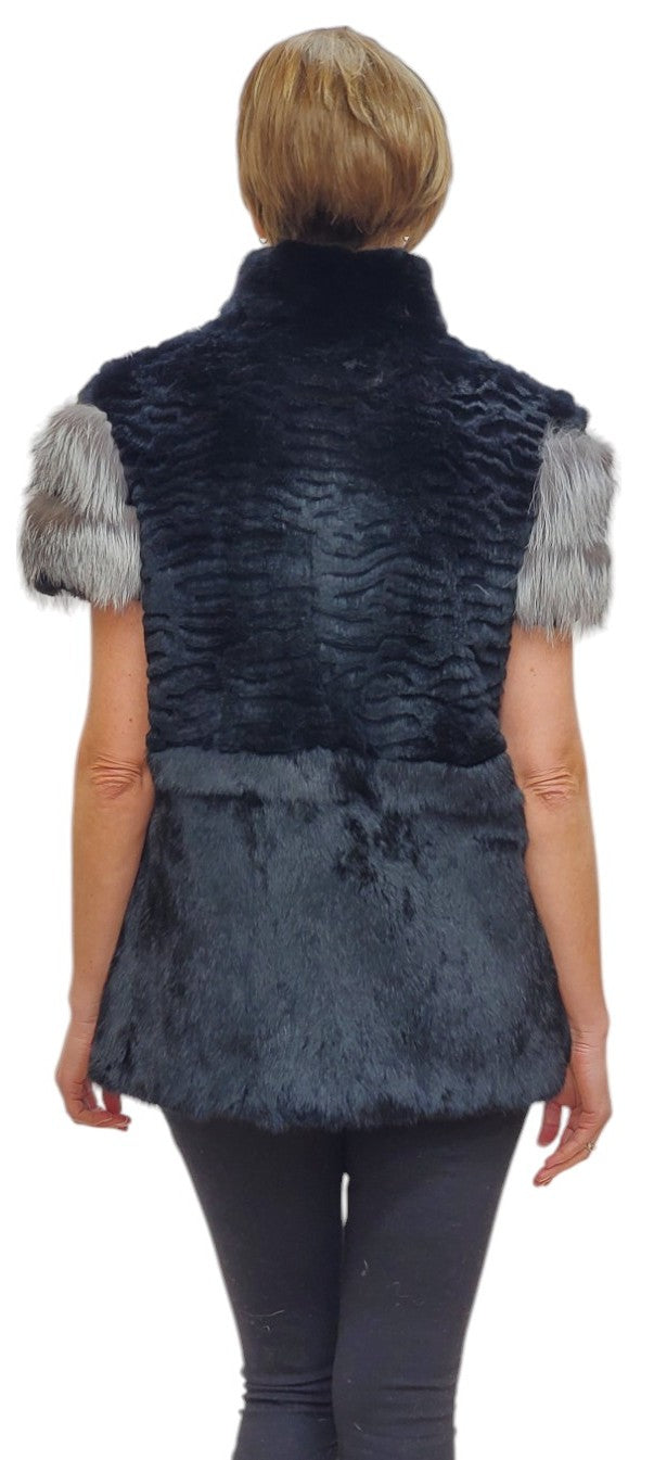 Vest Style 23293 Black Indigo