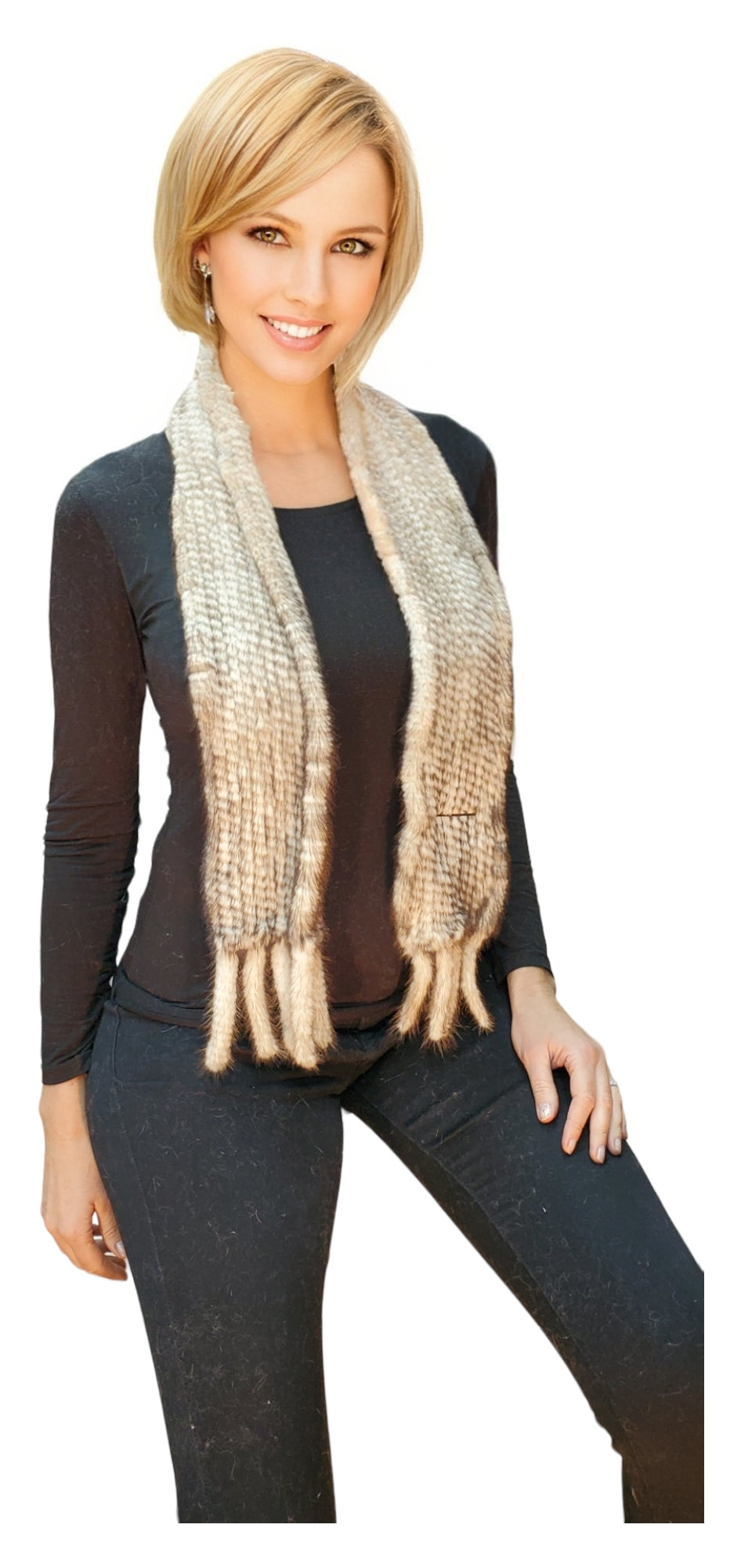 Scarf Style 305 Pearl White