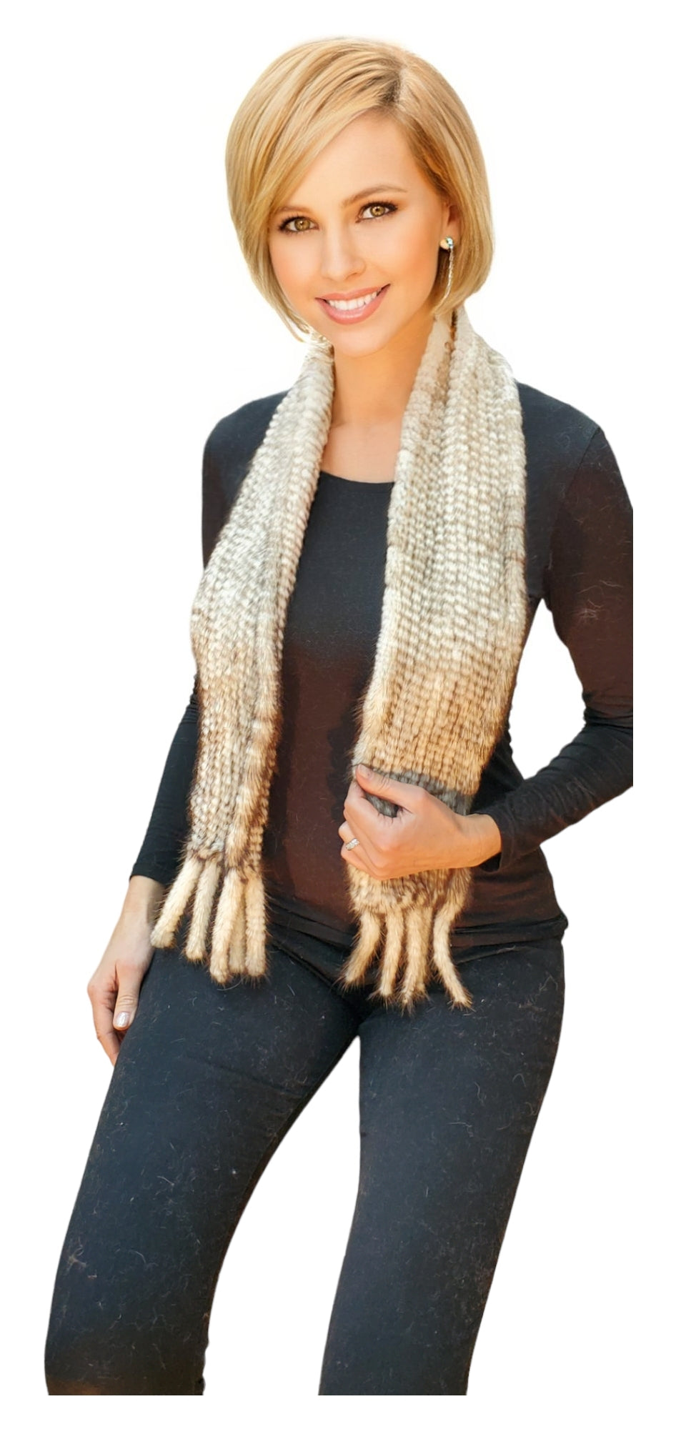 Scarf Style 305 Pearl White