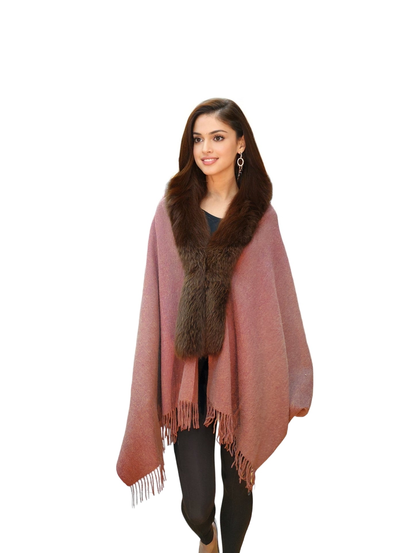 Shawl Style 338F Light Brown