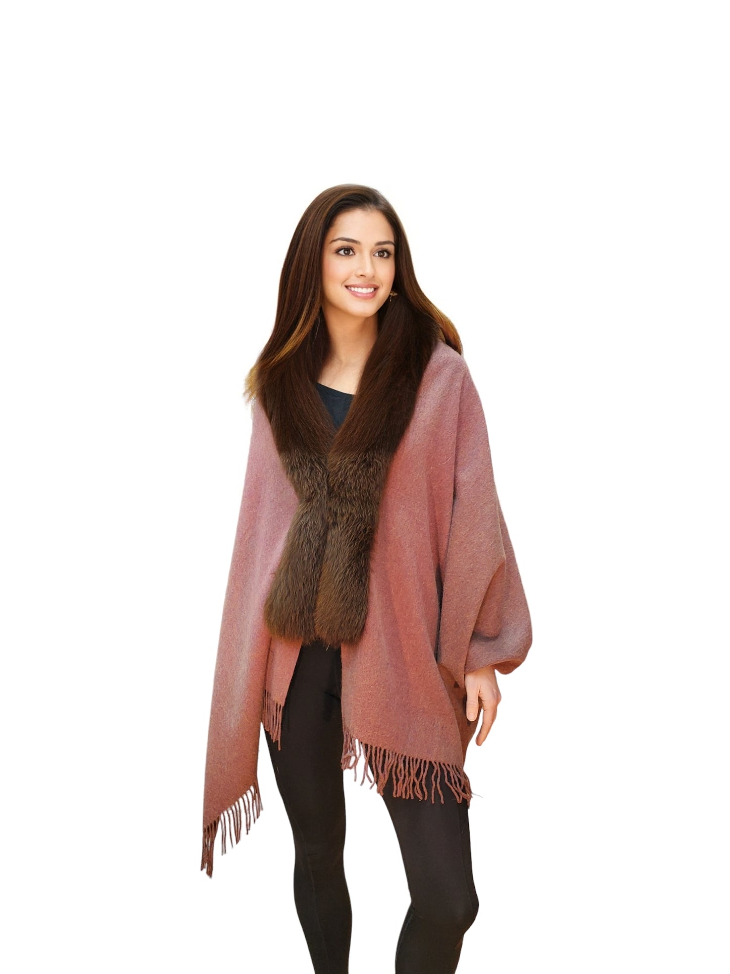Shawl Style 338F Light Brown
