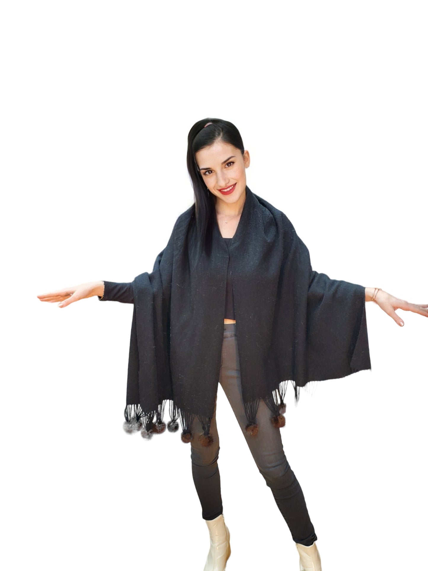 Shawl Style 338M Black
