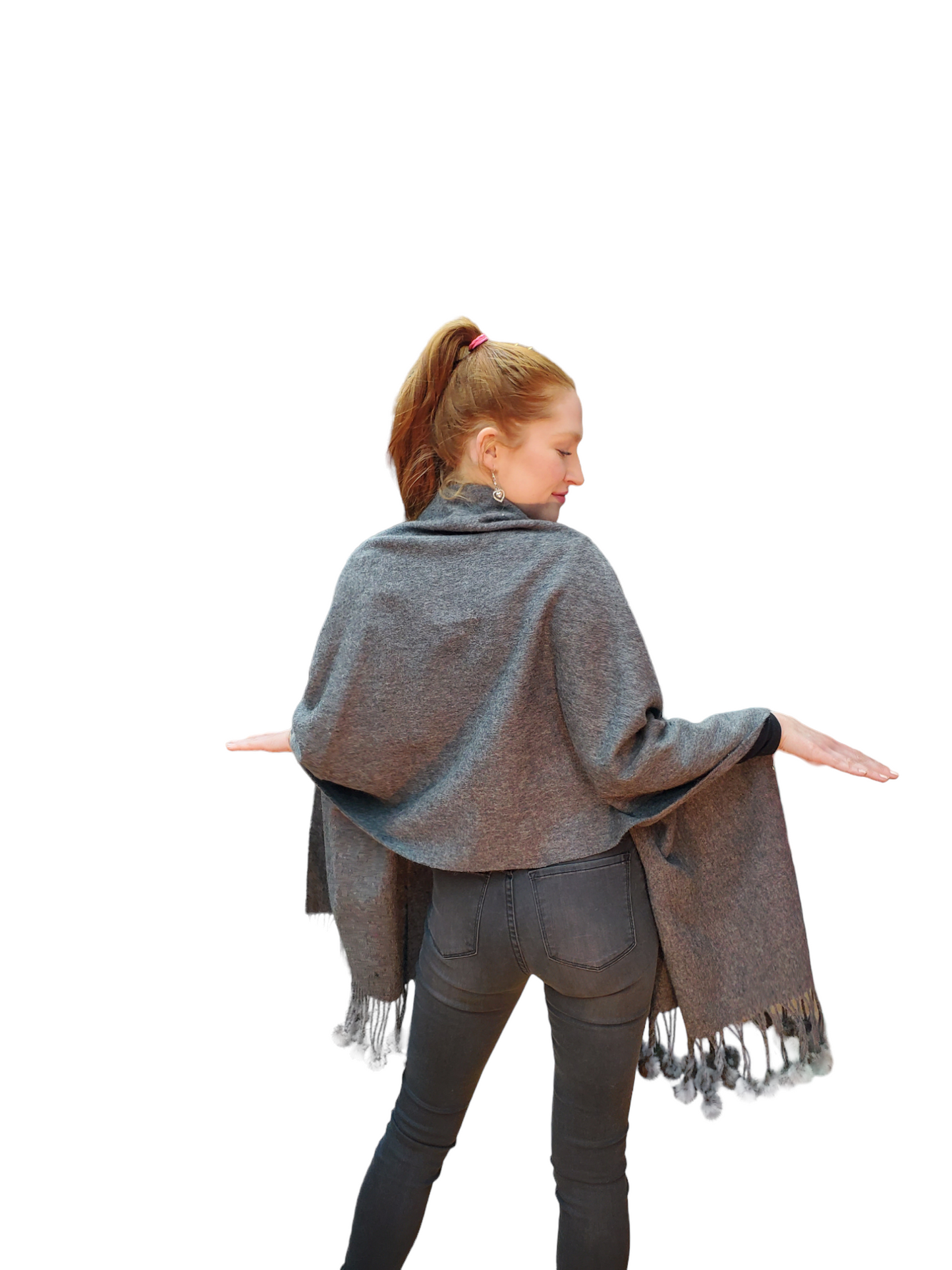 Shawl Style 338M Dark Gray