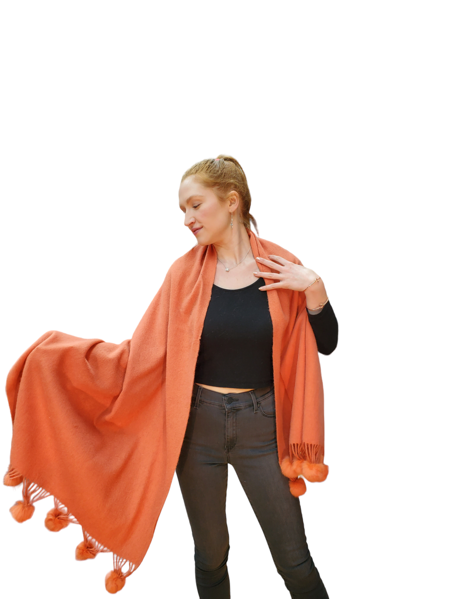 Shawl Style 338 Orange