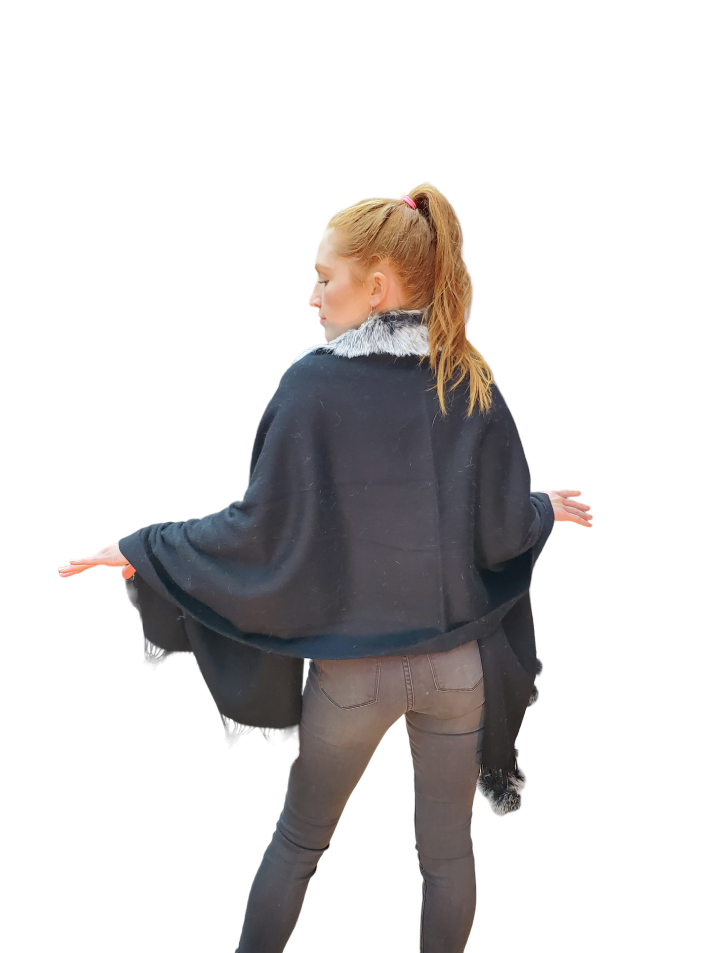 Shawl Style 4021 Black Chinchilla