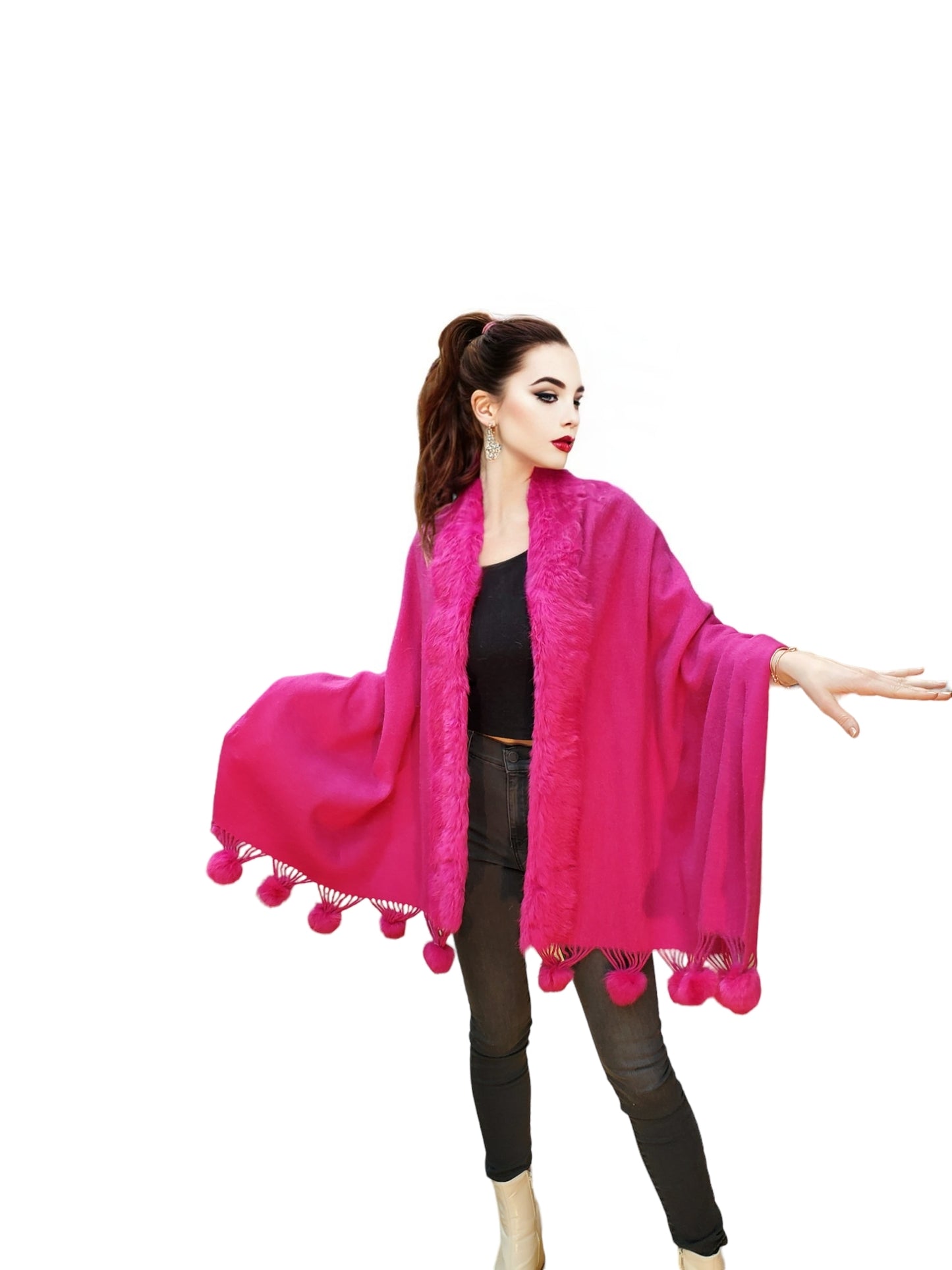 Shawl Style 4021 Fuchsia