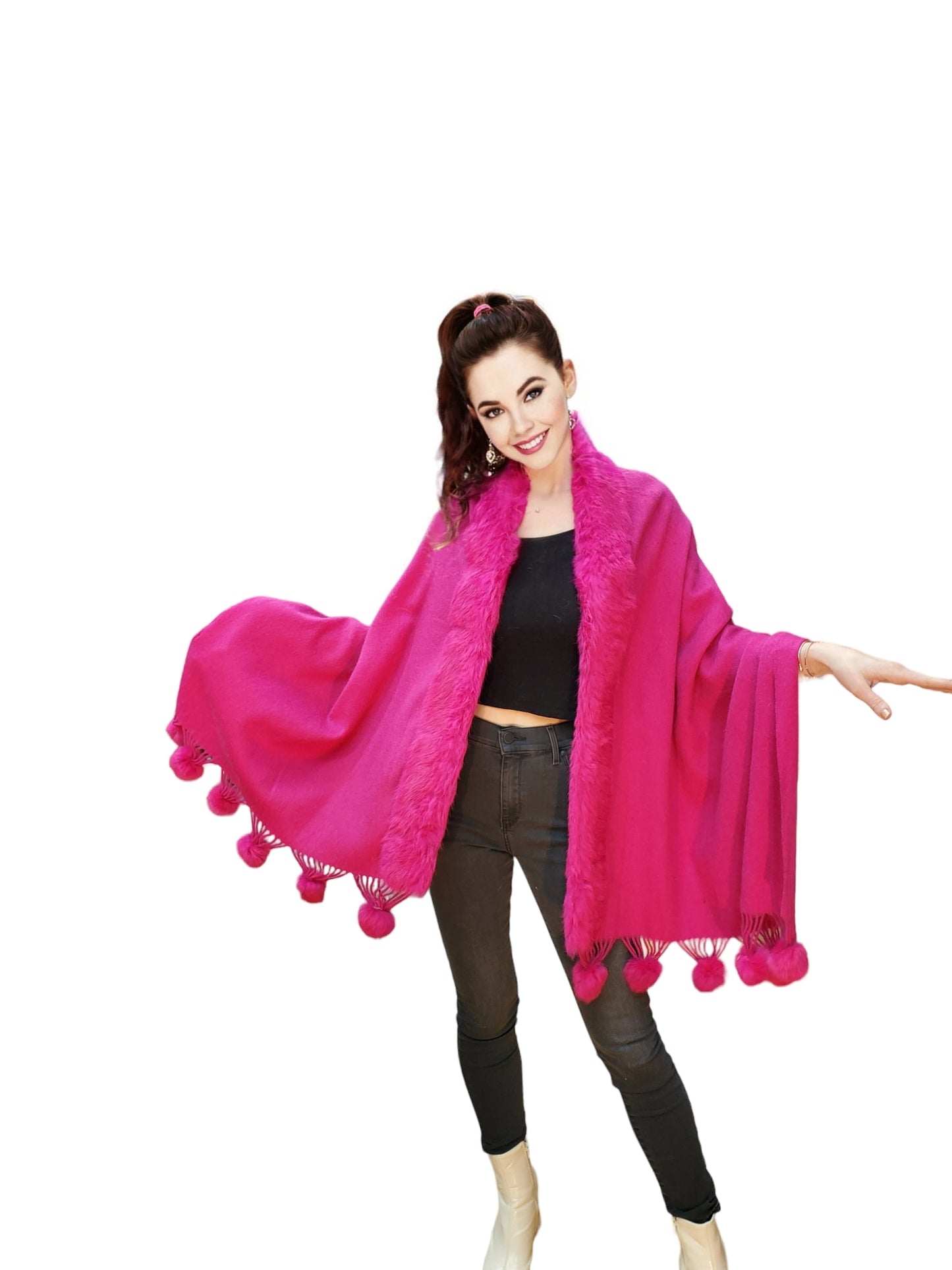 Shawl Style 4021 Fuchsia