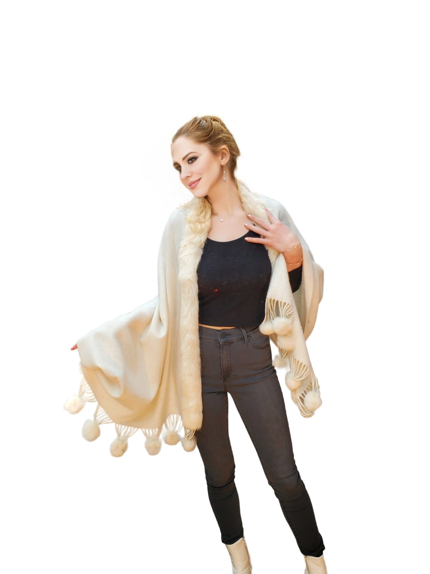Shawl Style 4021 Off White