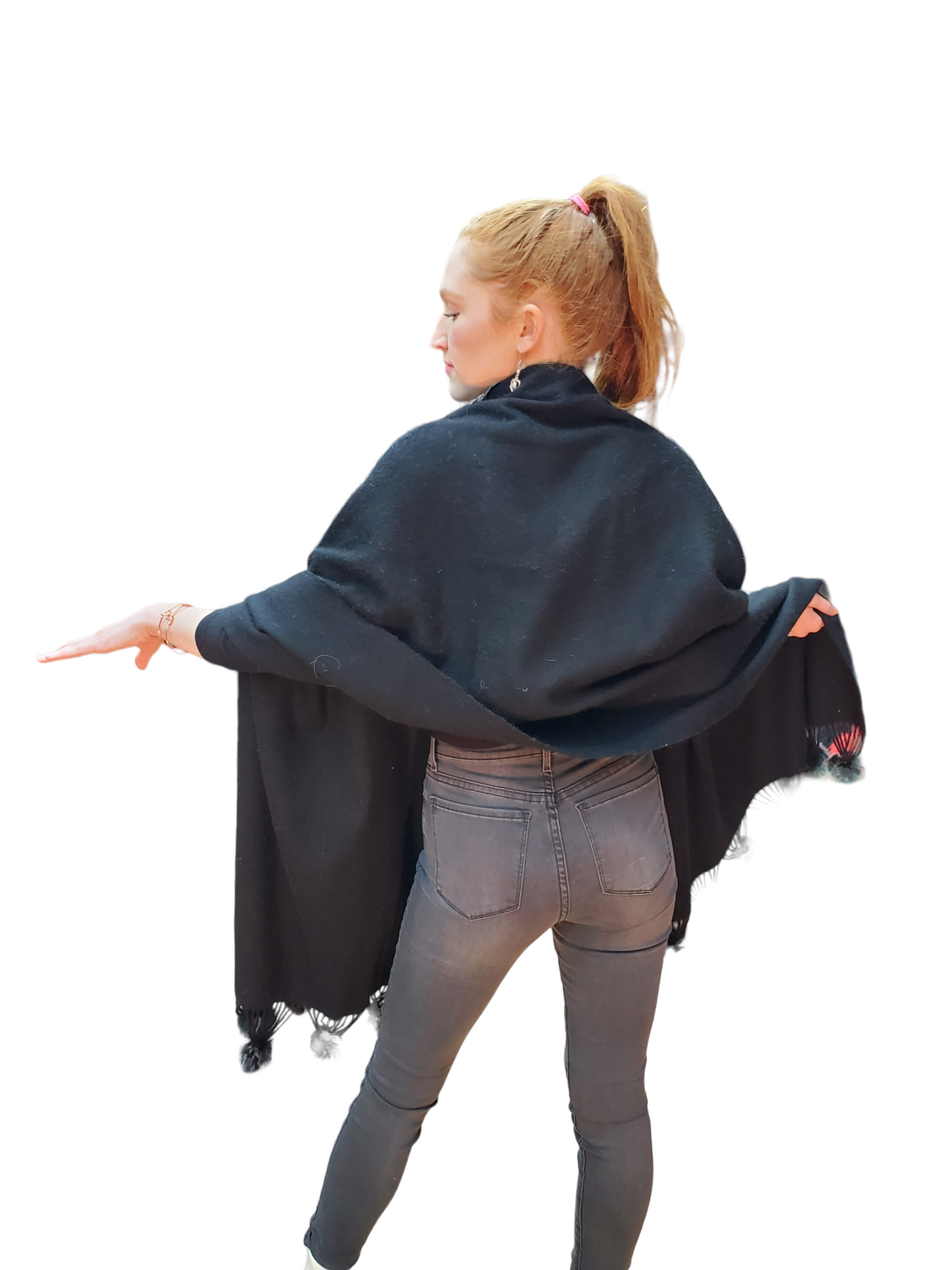 Shawl Style 4031 Black Chinchilla