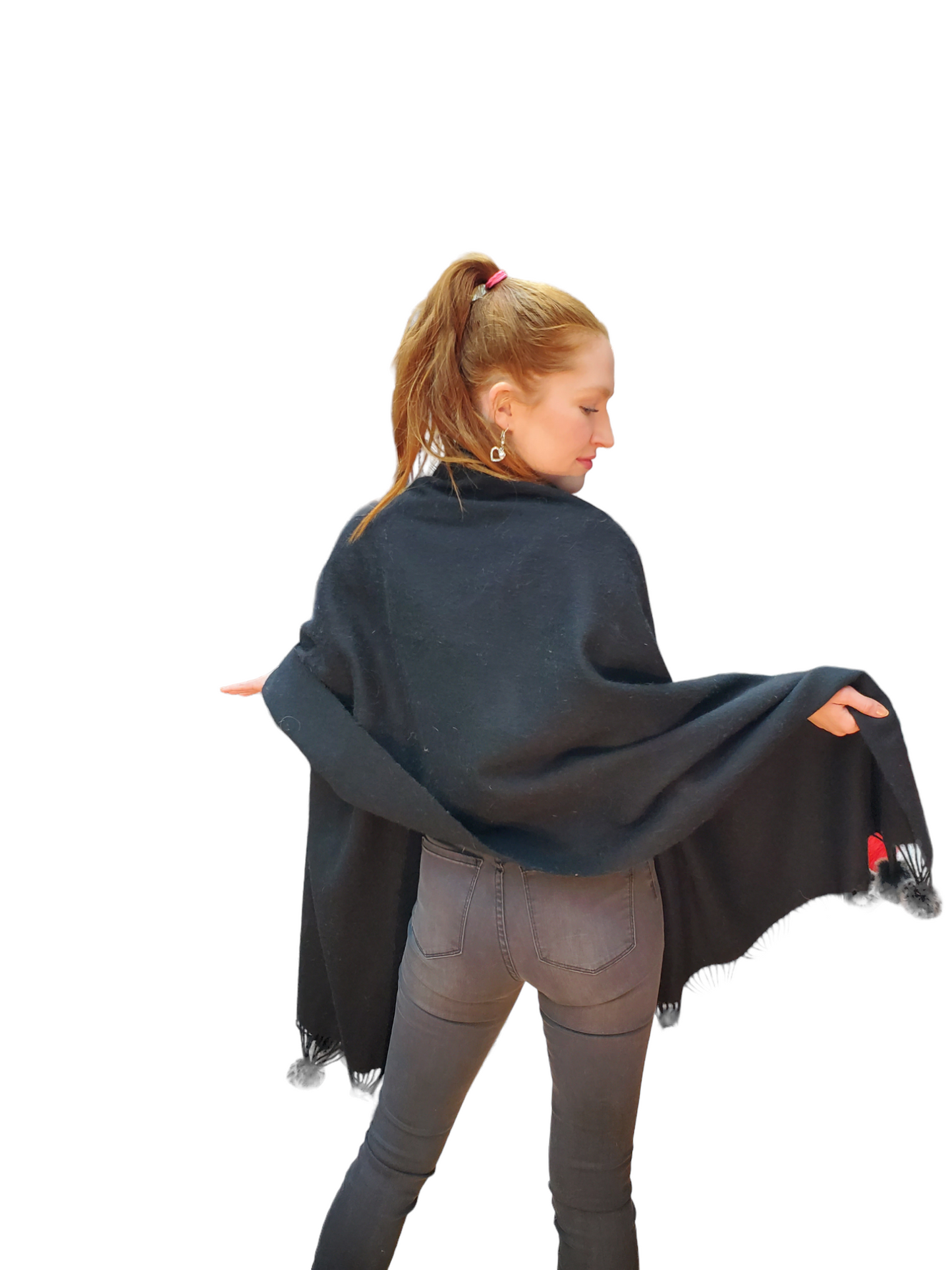 Shawl Style 4031 Black Chinchilla