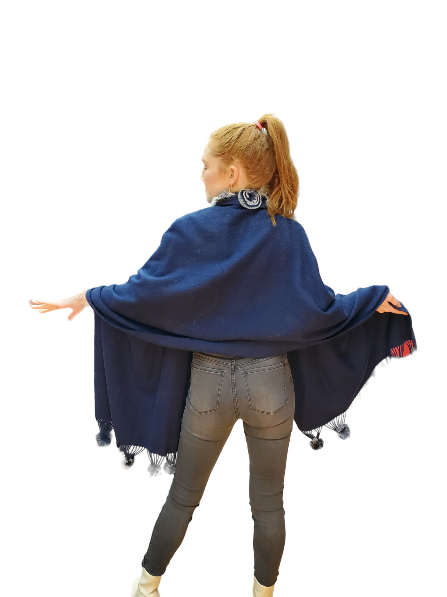 Shawl Style 4031 Navy Blue