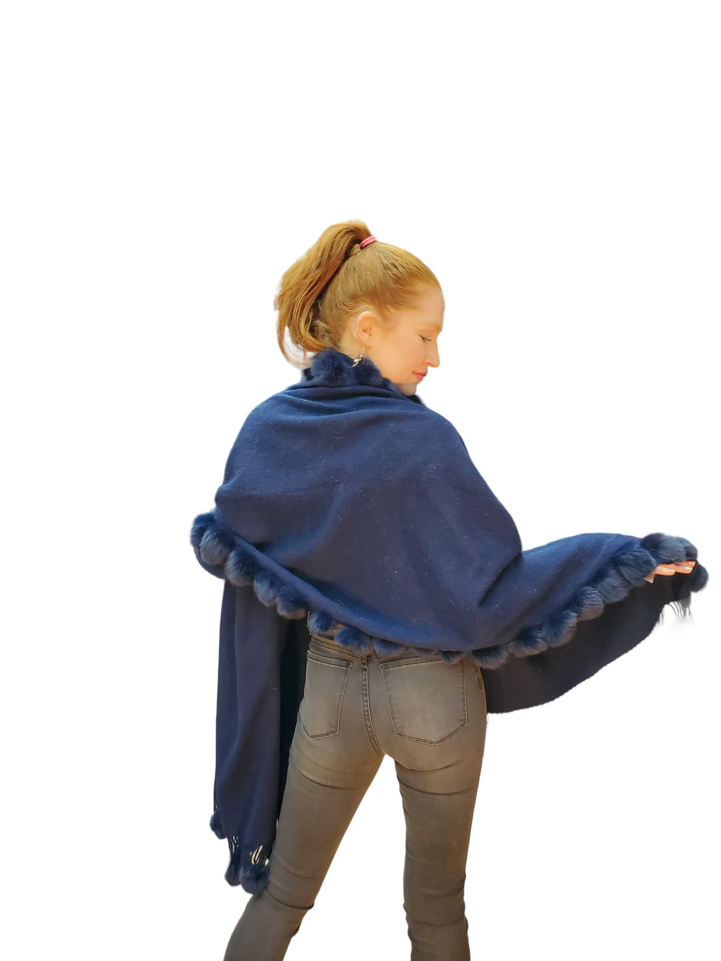 Shawl Style BN0402 Navy Blue