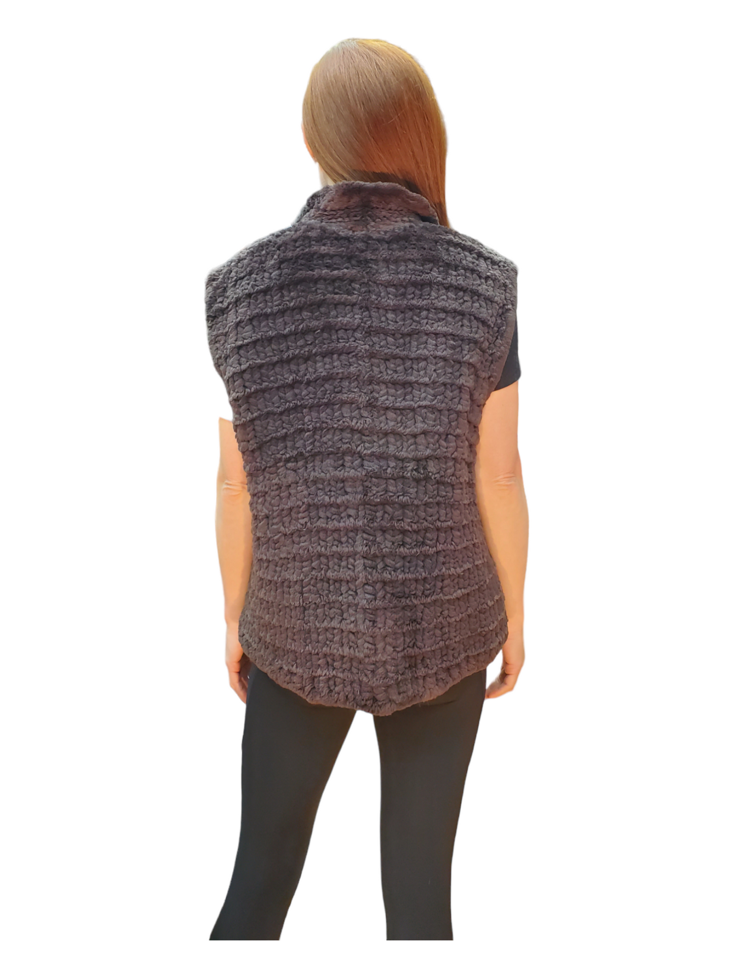 Vest Style Beaver Vest Brown