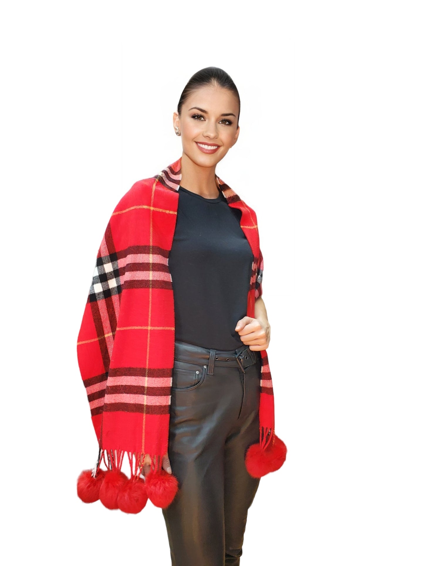 Shawl Style C-19 Red