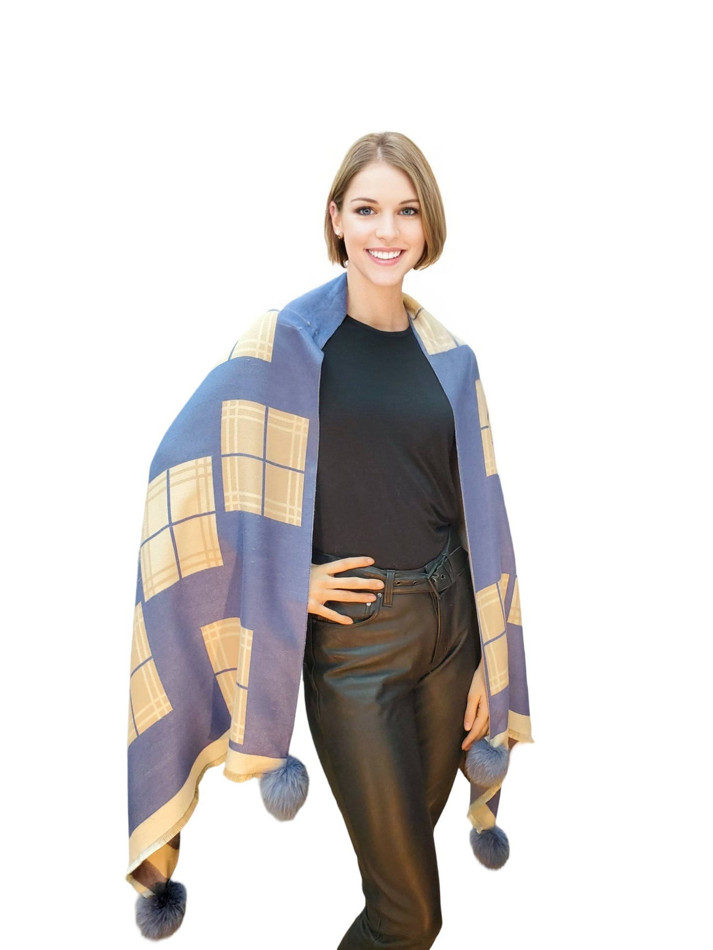 Shawl Style CL2021008 Blue