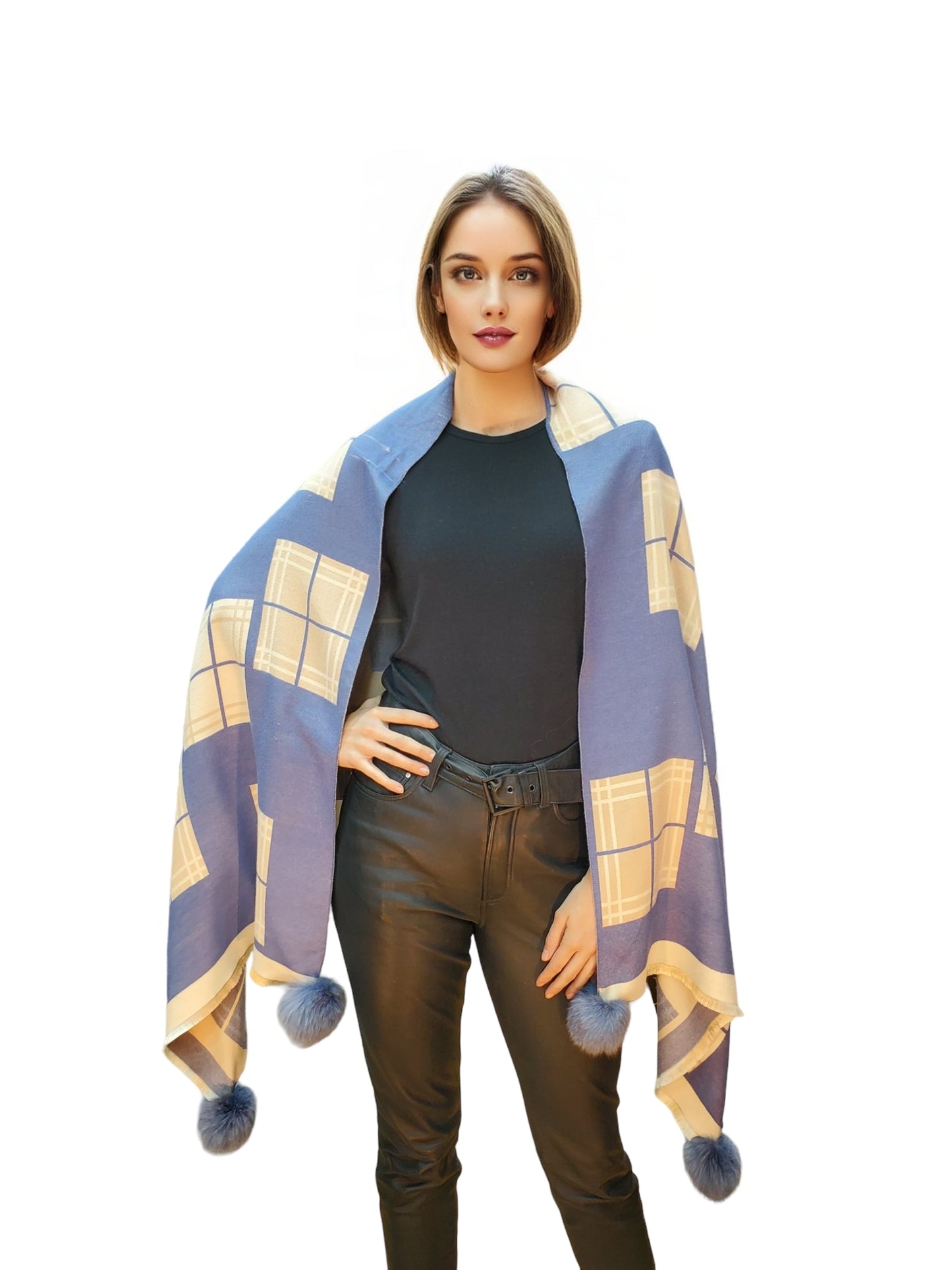 Shawl Style CL2021008 Blue