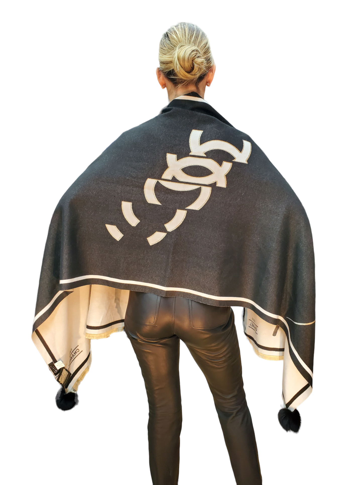 Shawl Style CL2021072 Black Camel