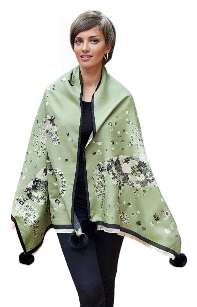 Shawl Style CLW005E Green