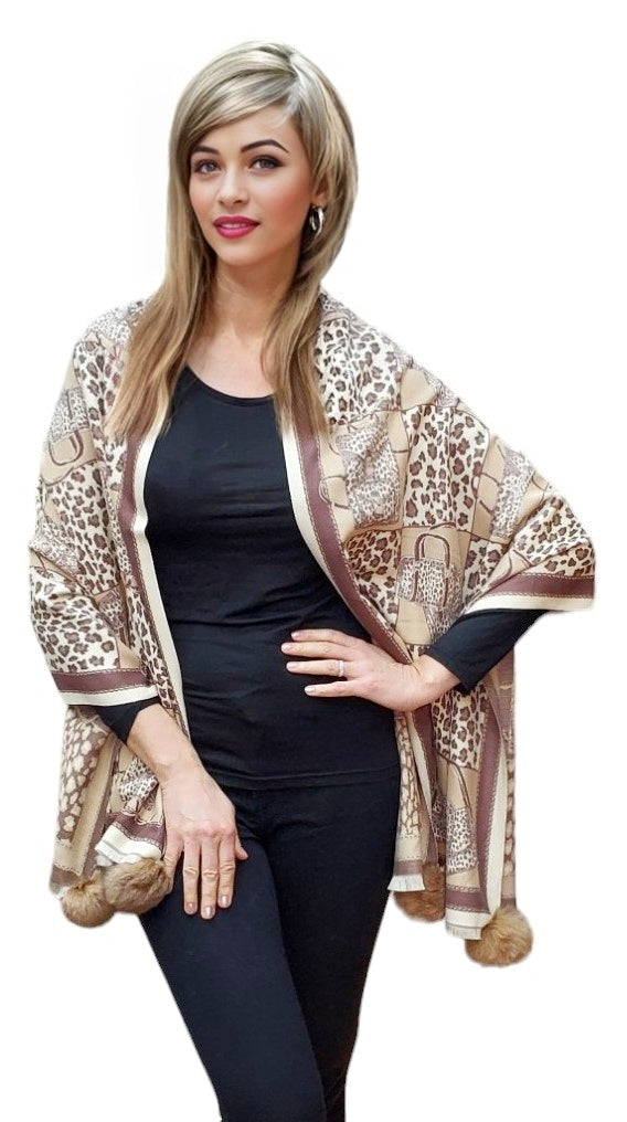 Shawl Style CLW008E Brown