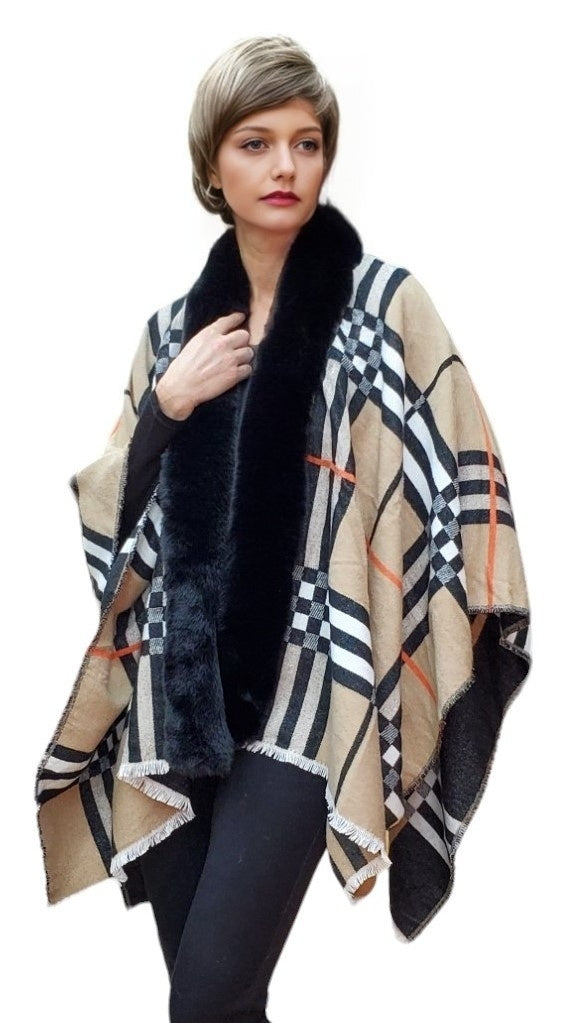 Shawl Style CLW029D Brown