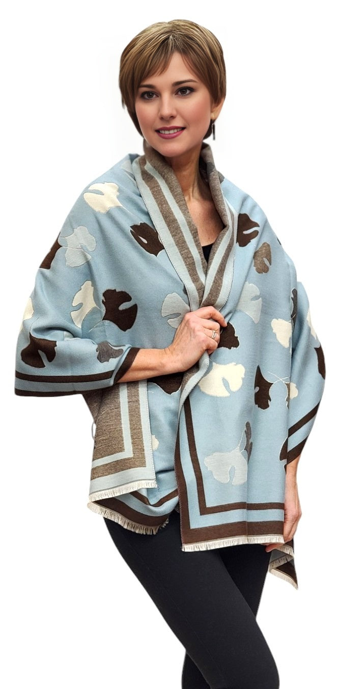 Shawl Style CLW308 Blue