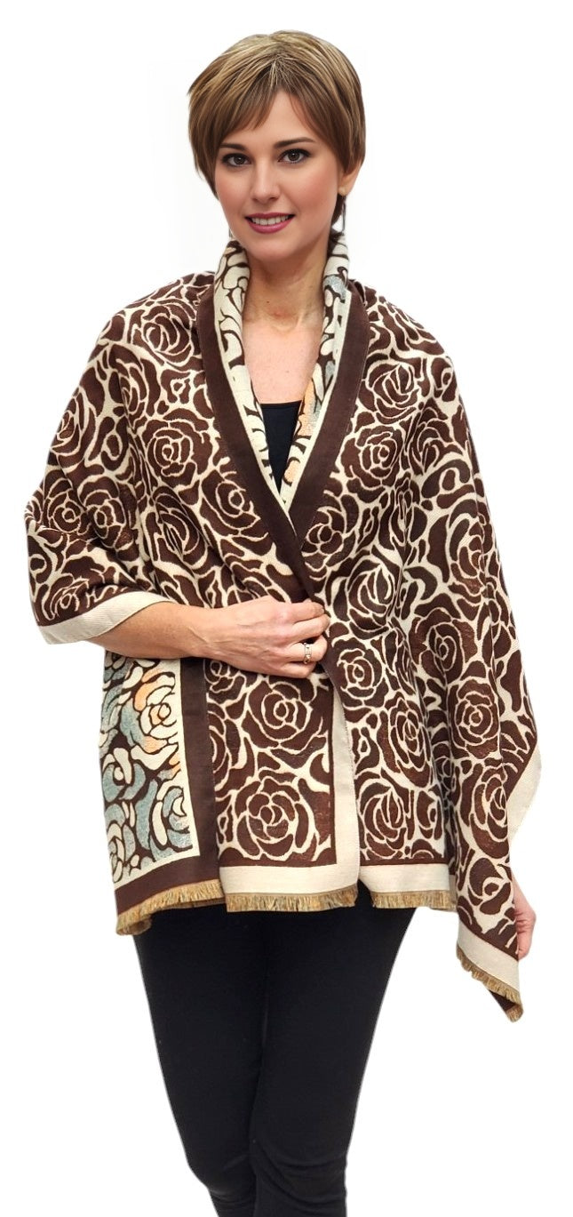 Shawl Style CLW315 Brown