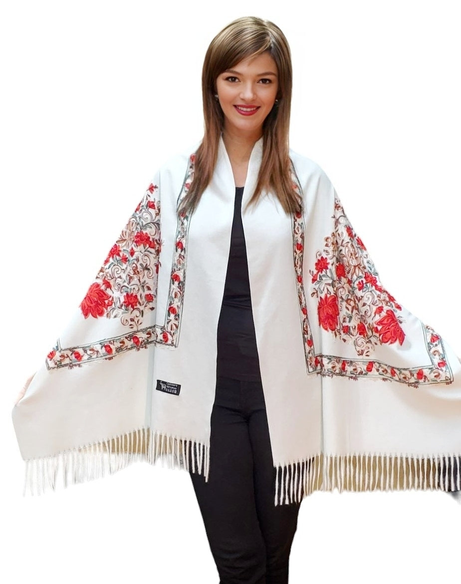 Shawl Style EM-SC-006 White