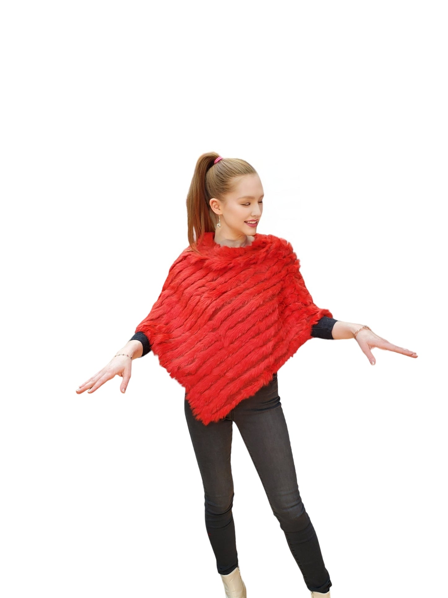 Ponchos Style HL0645 Red