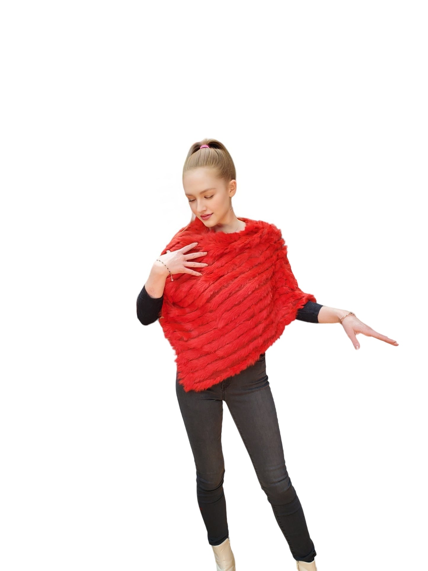 Ponchos Style HL0645 Red