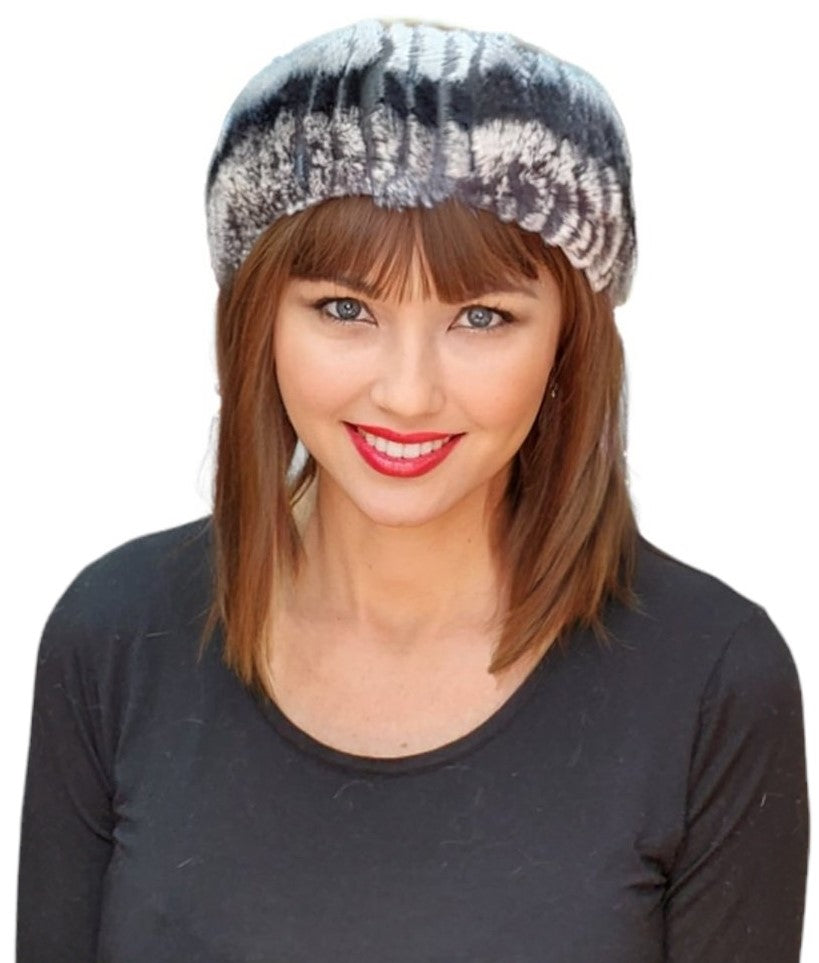 Headband Style HL30444 Chinchilla Black