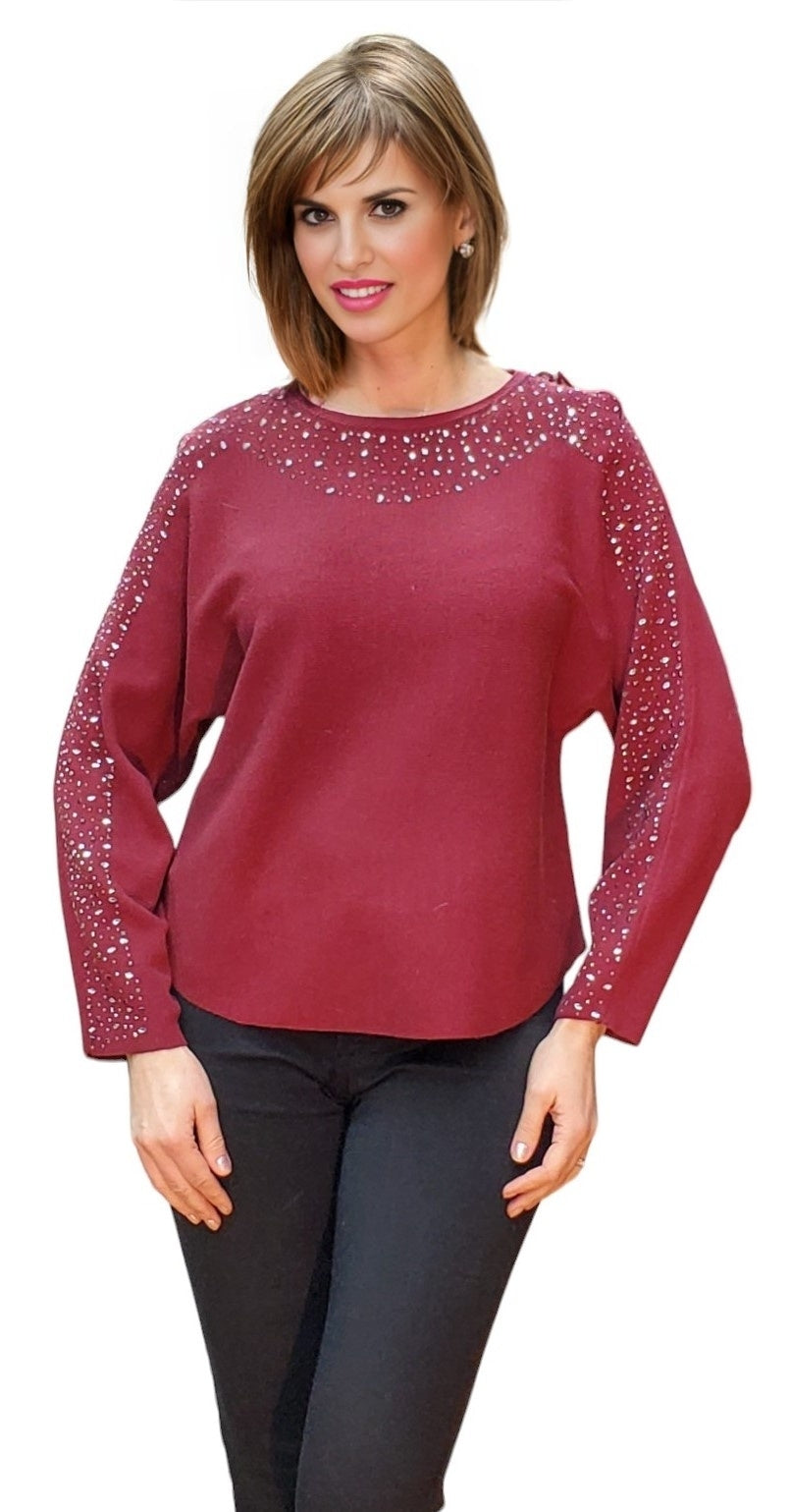 Sweater Style JL904 Wine