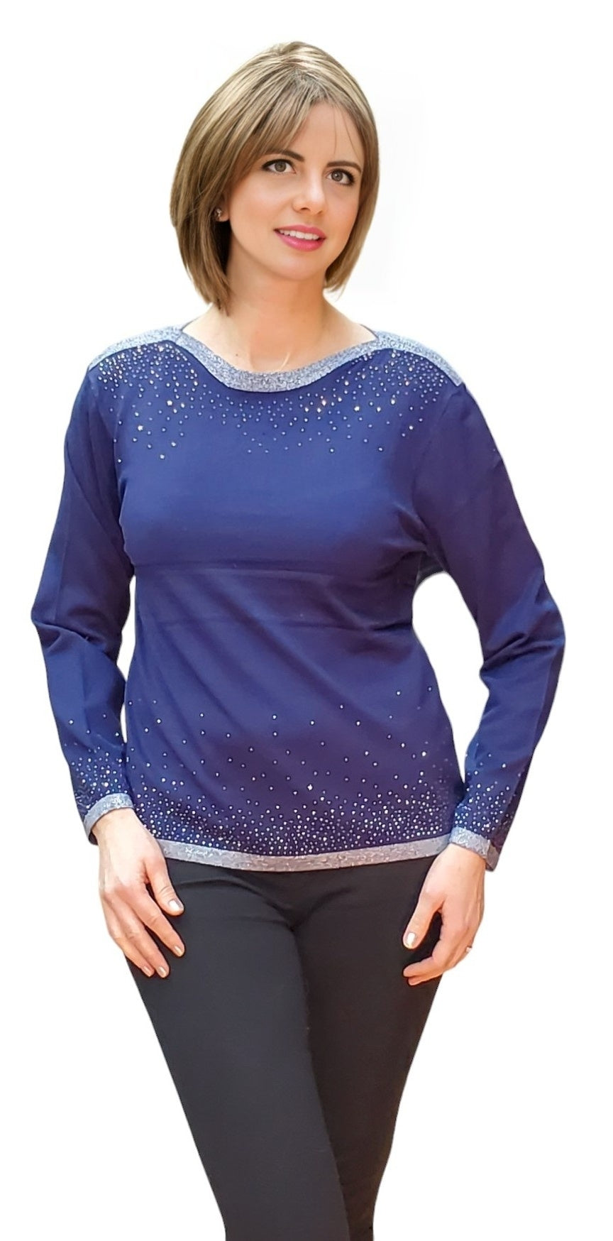 Sweater Style JL946 Blue