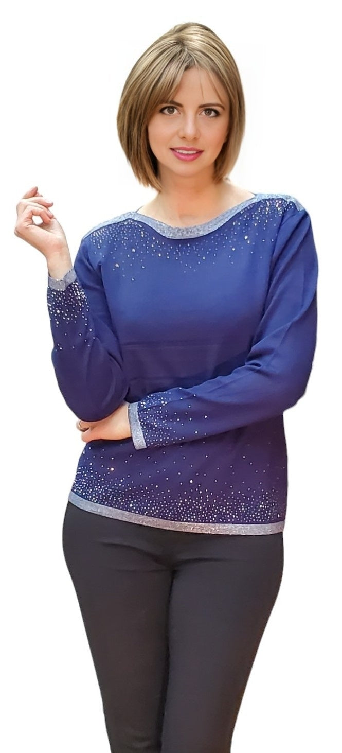 Sweater Style JL946 Blue