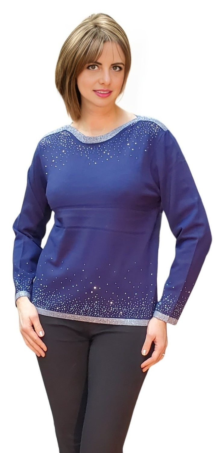 Sweater Style JL946 Blue