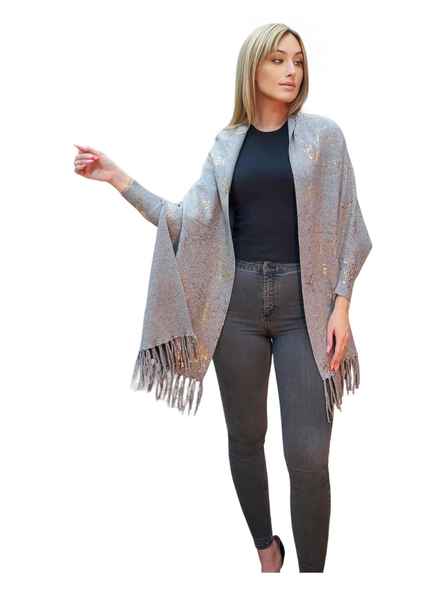 Shawl Style PJ-030 Gray